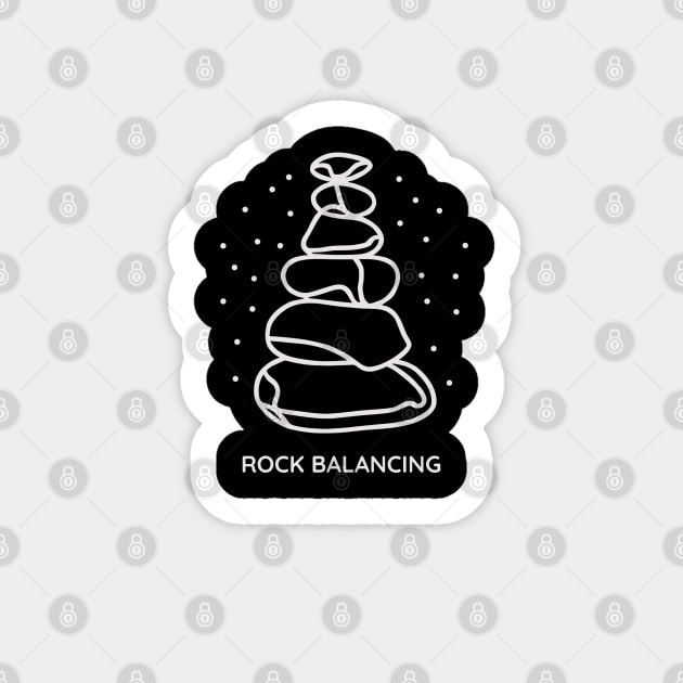 STONE ROCK BALANCING Sticker by ThesePrints